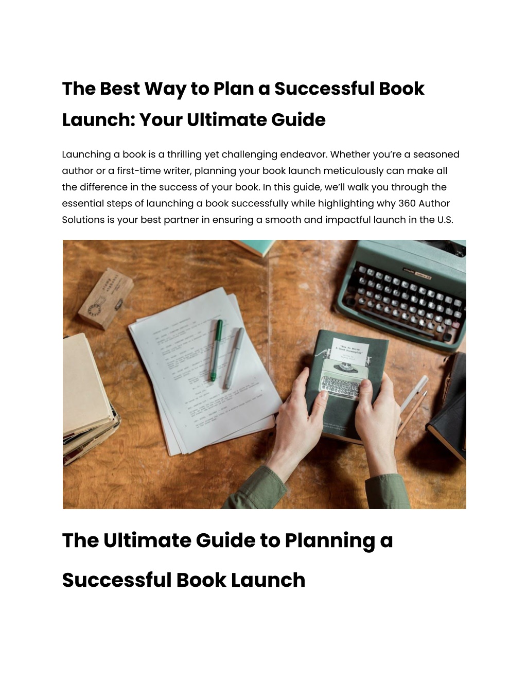 PPT The Best Way To Plan A Successful Book Launch Your Ultimate