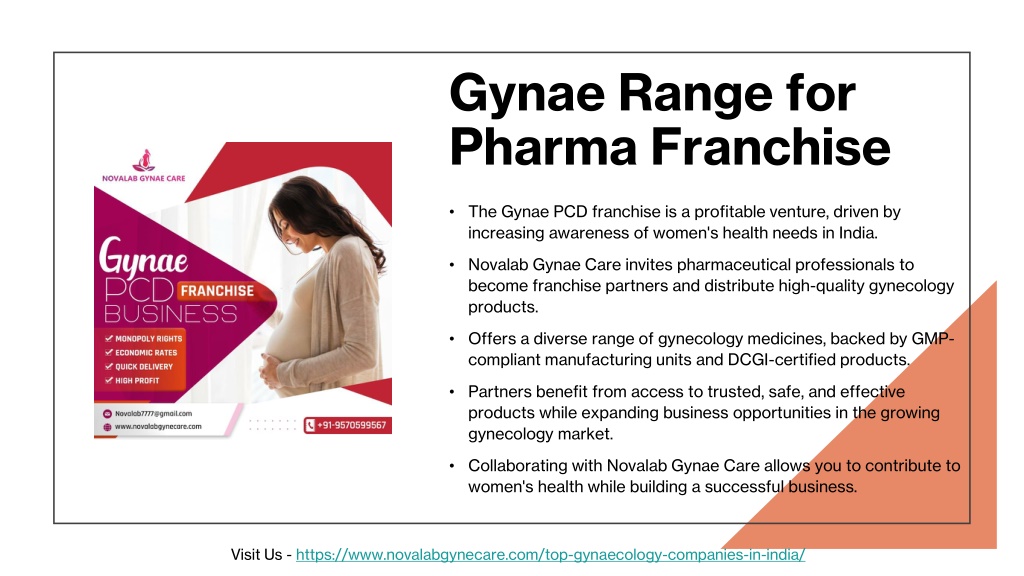 PPT Gynae PCD Franchise Companies In India Novalab Gynae Care