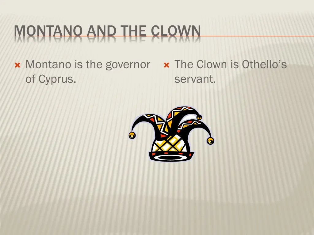 montano and the clown