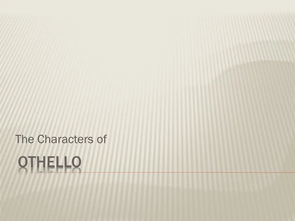 the characters of