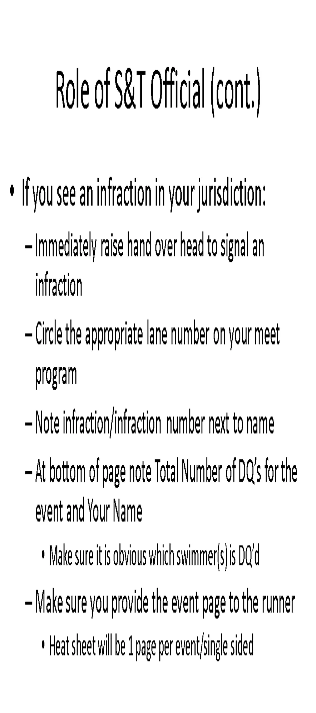 role of s t official cont 1