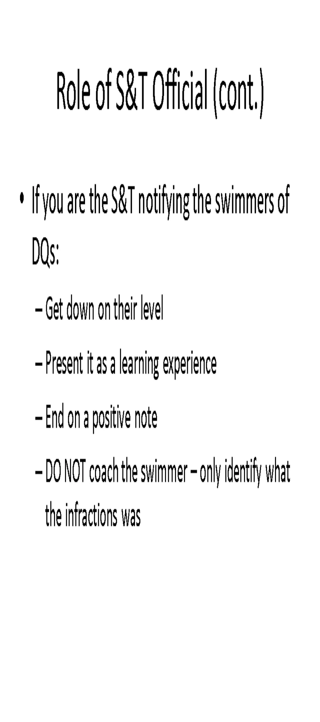 role of s t official cont 6