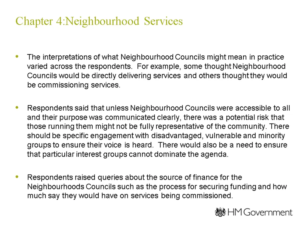 chapter 4 neighbourhood services