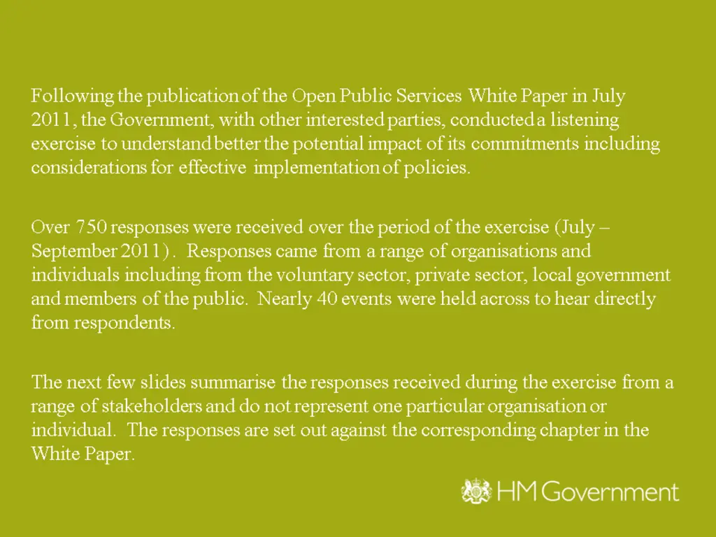 following the publication of the open public