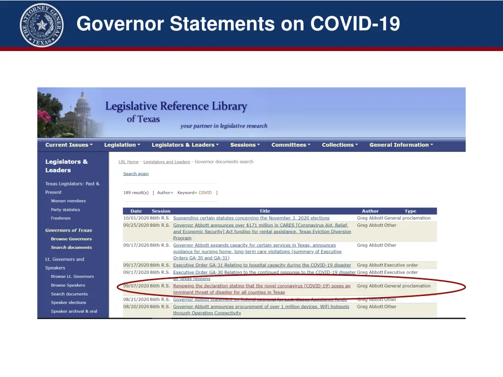 governor statements on covid 19