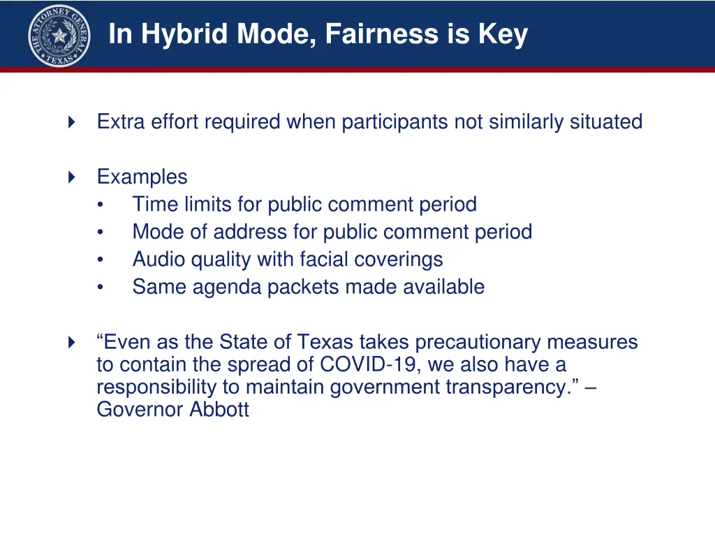 in hybrid mode fairness is key