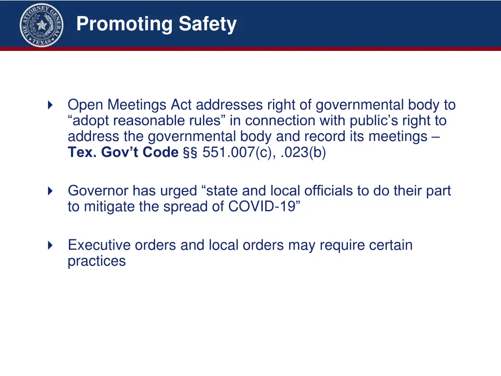 promoting safety