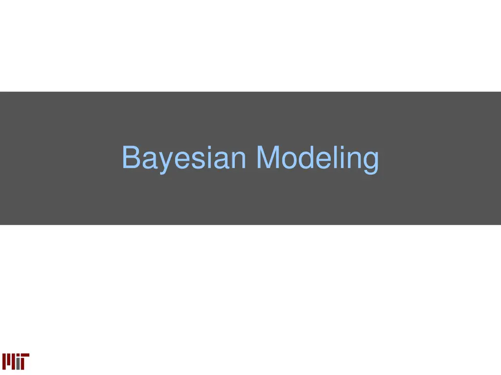 bayesian modeling