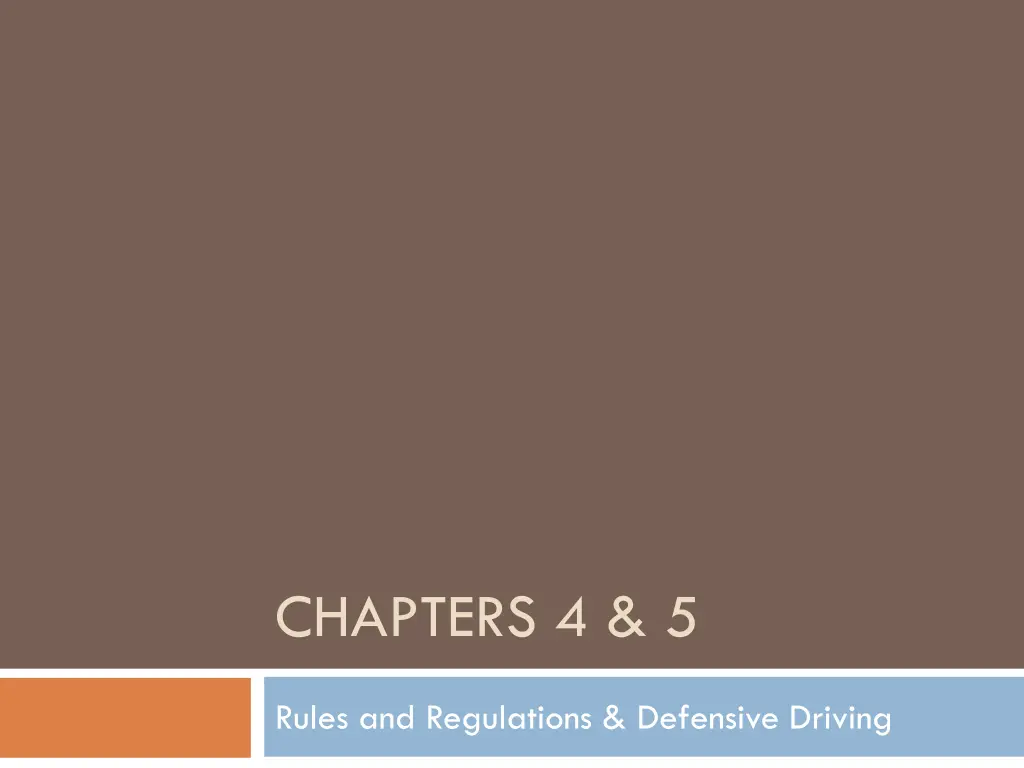 chapters 4 5