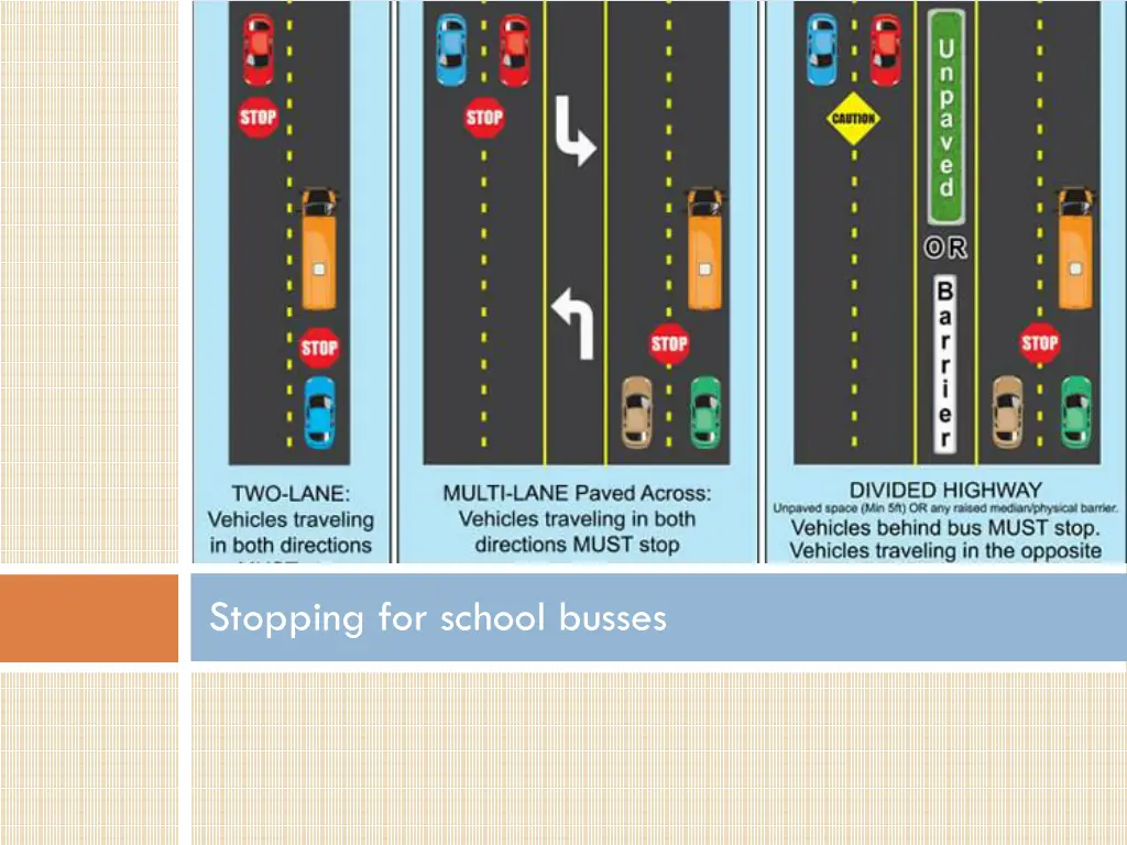 stopping for school busses 1