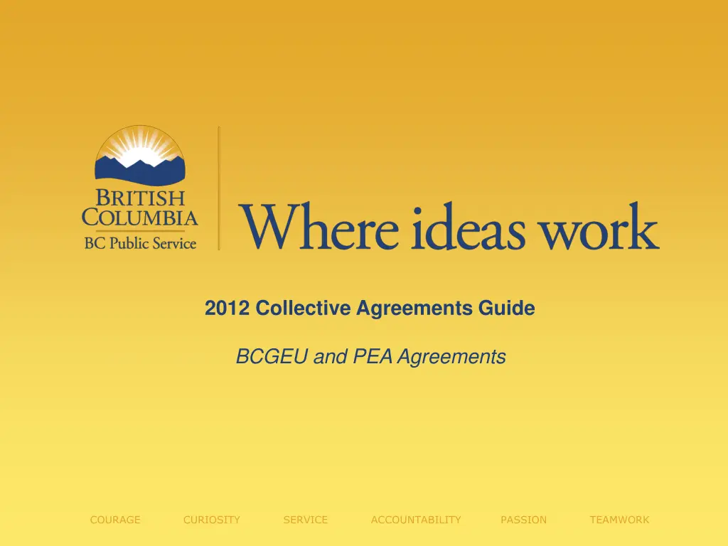 2012 collective agreements guide