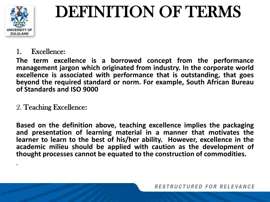 definition of terms definition of terms