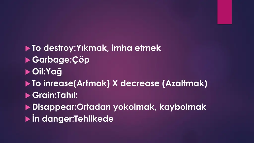 to d estroy y kmak imha etmek garbage