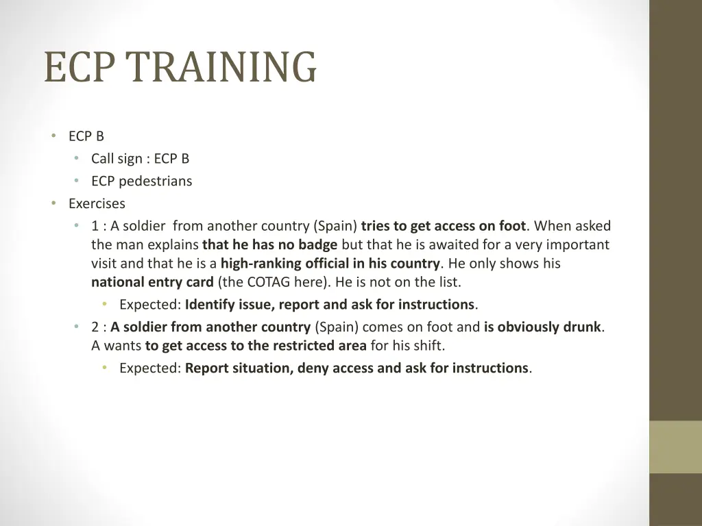 ecp training 2