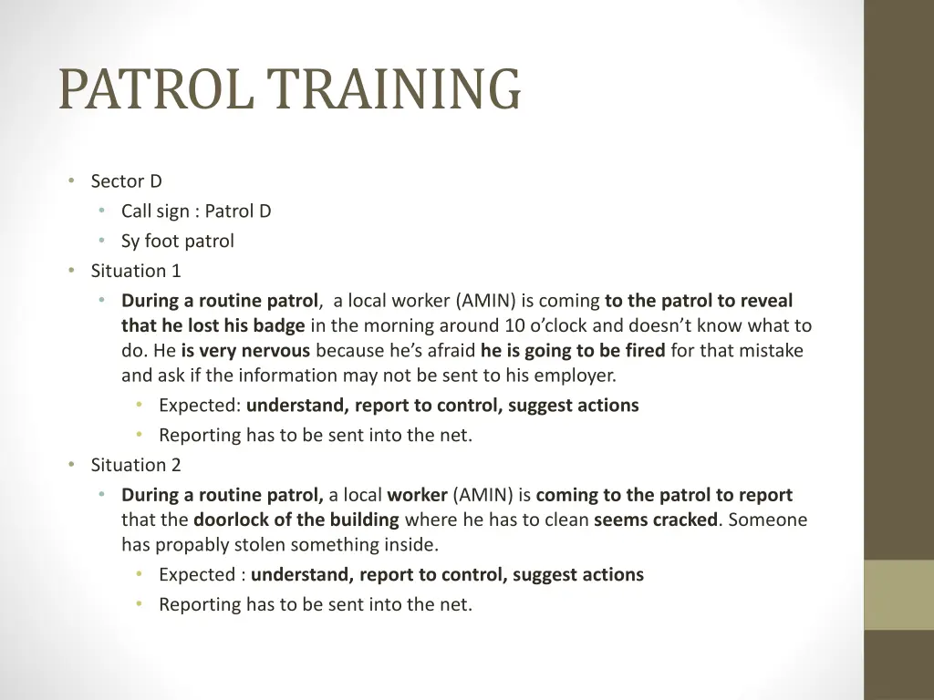 patrol training 4