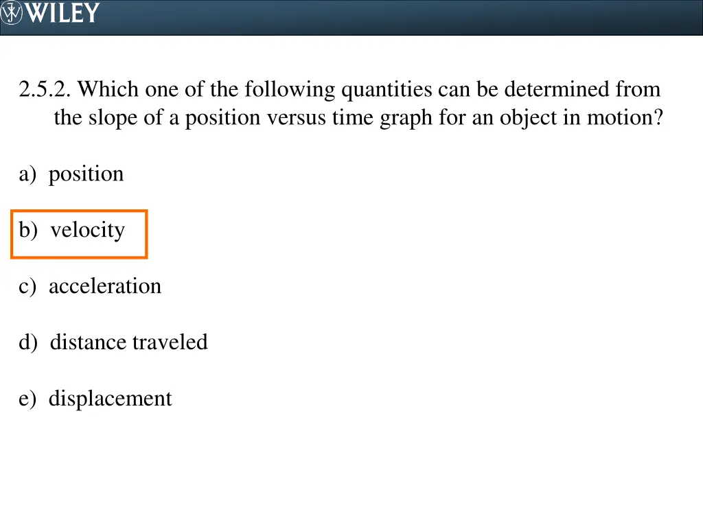 2 5 2 which one of the following quantities 1