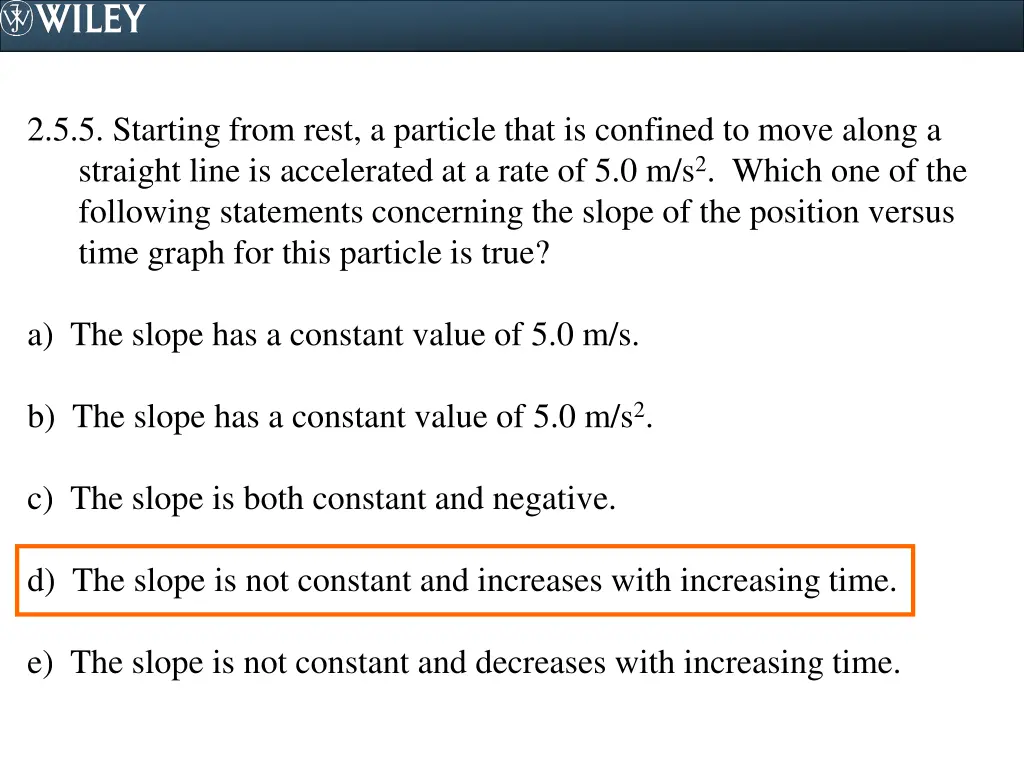 2 5 5 starting from rest a particle that 1