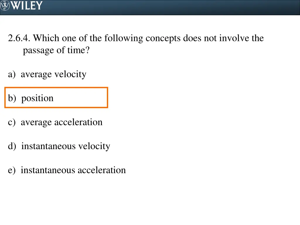 2 6 4 which one of the following concepts does 1