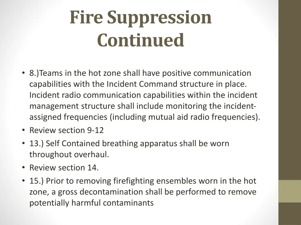 fire suppression continued 1