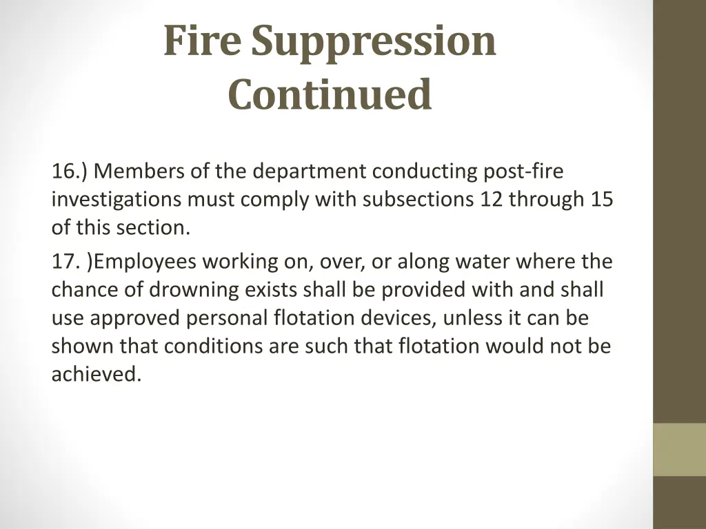 fire suppression continued 2