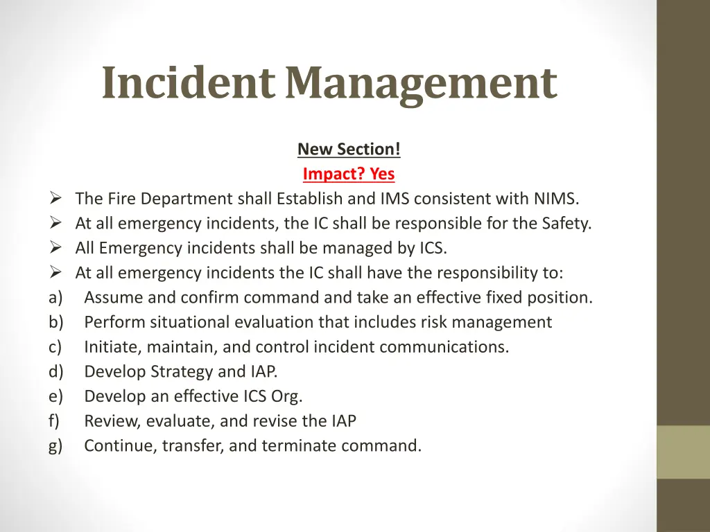 incident management