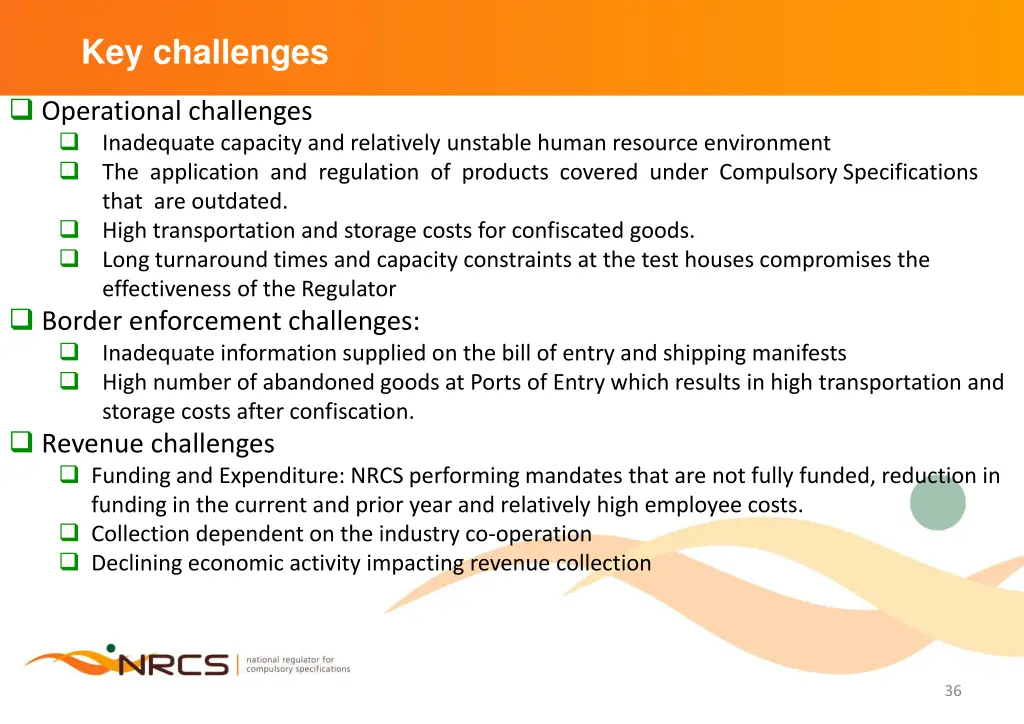 key challenges