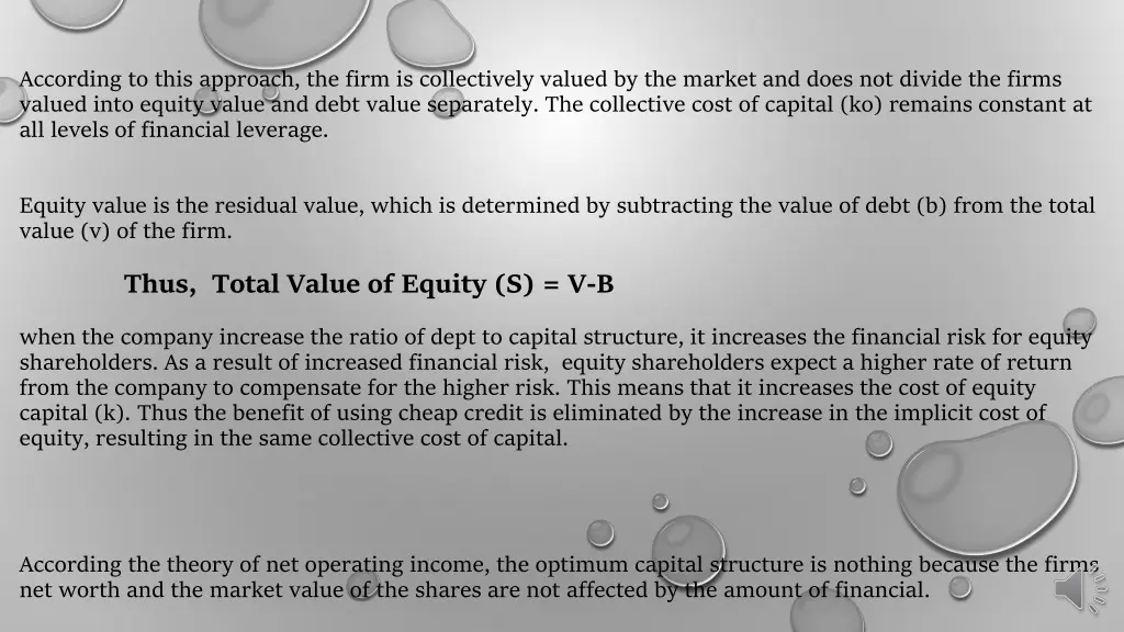 according to this approach the firm