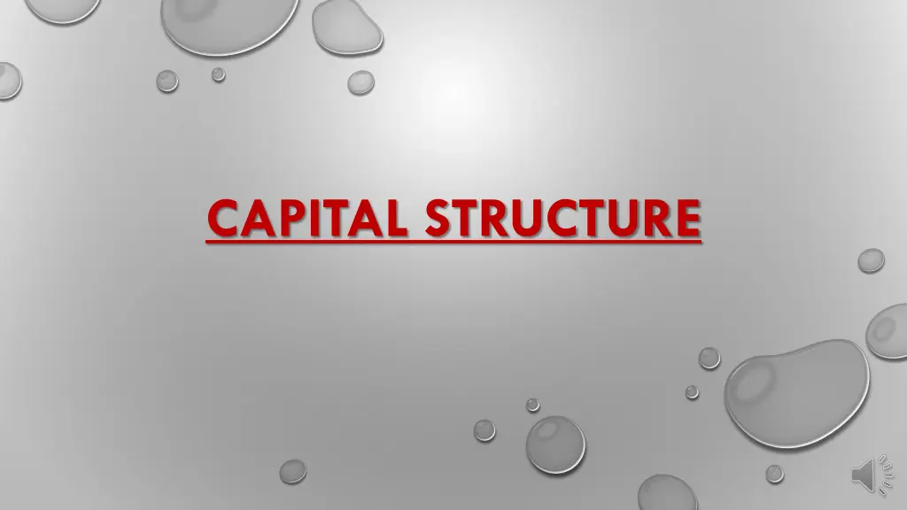 capital structure