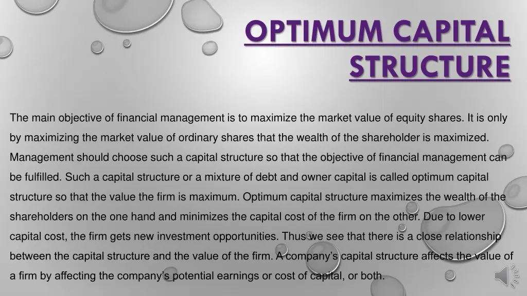optimum capital structure
