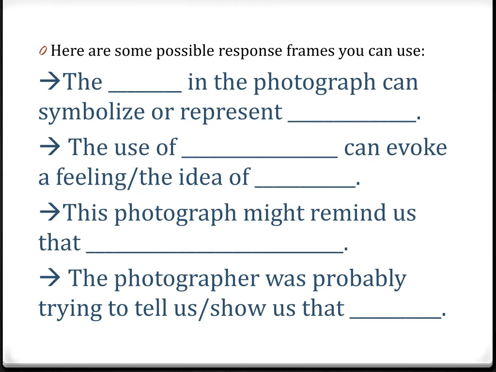 0 here are some possible response frames