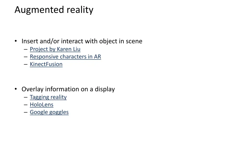 augmented reality