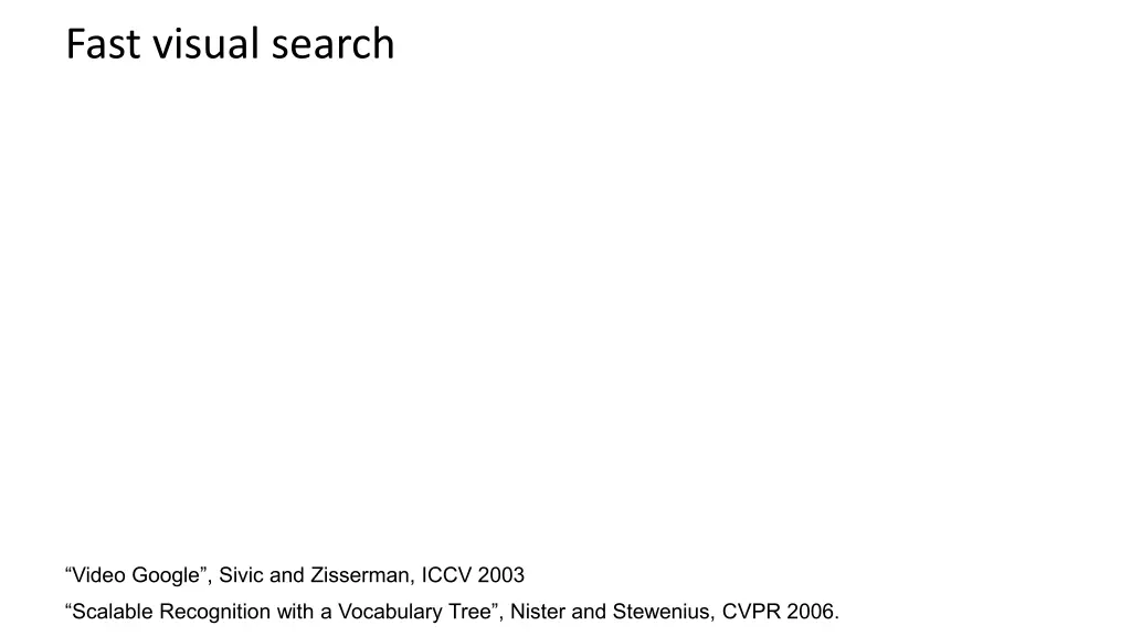fast visual search