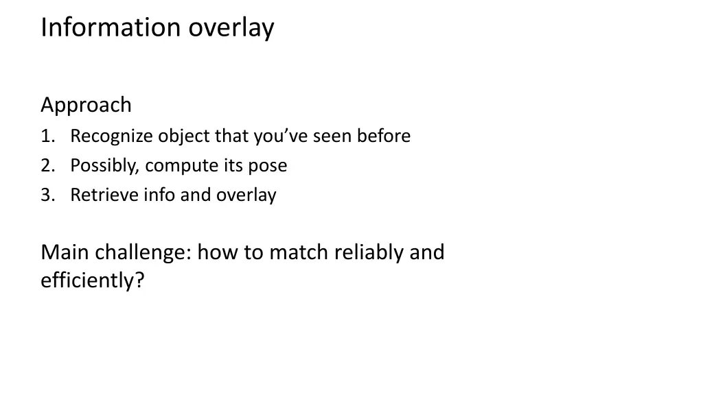 information overlay