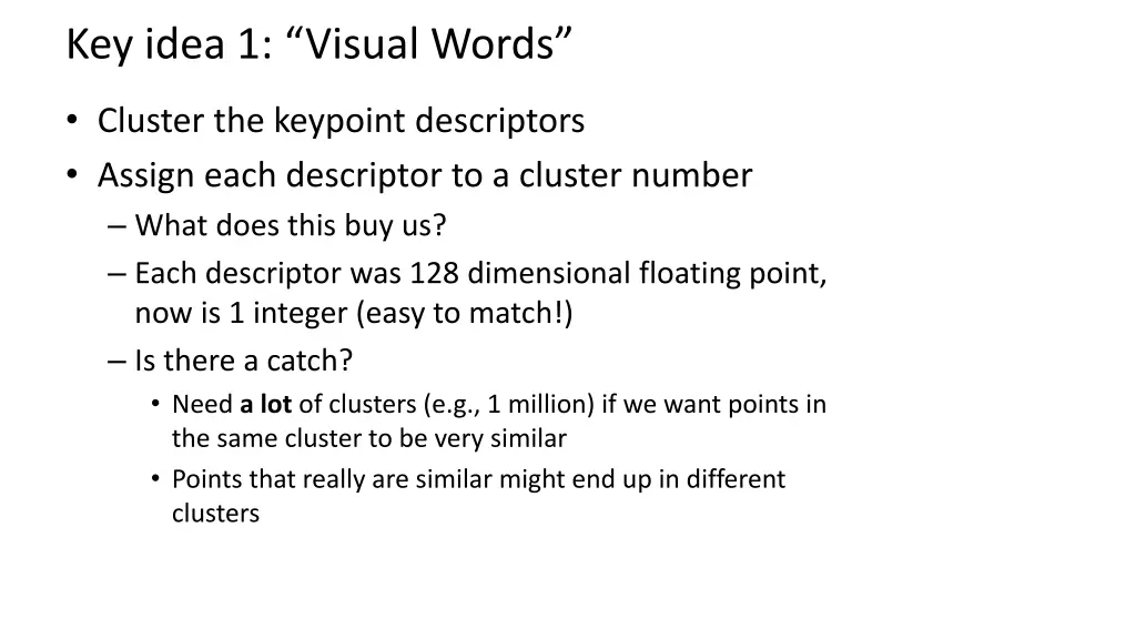 key idea 1 visual words 3