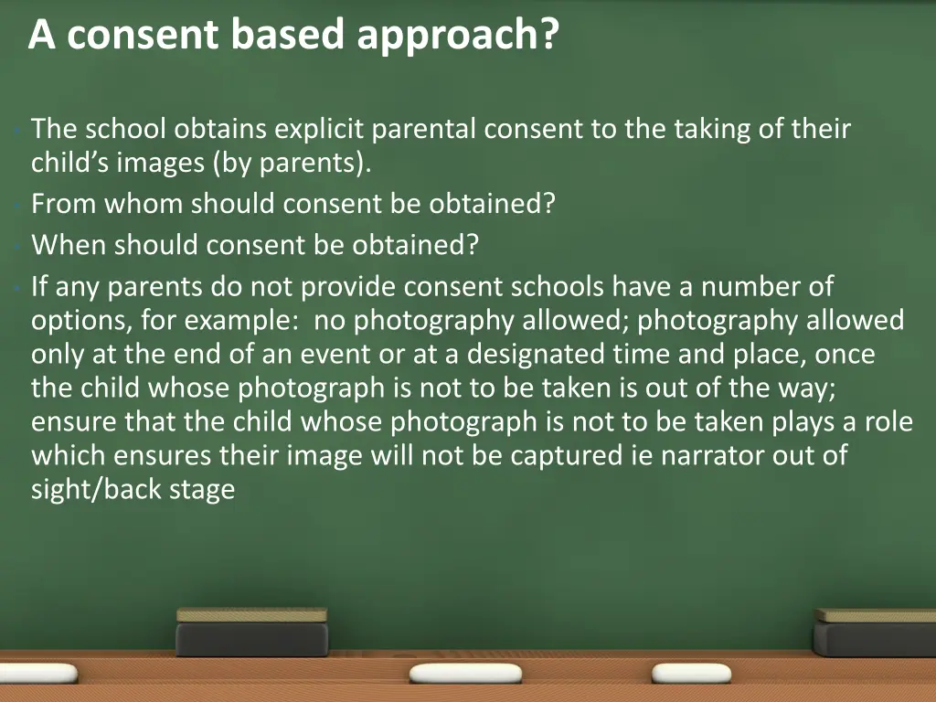 a consent based approach