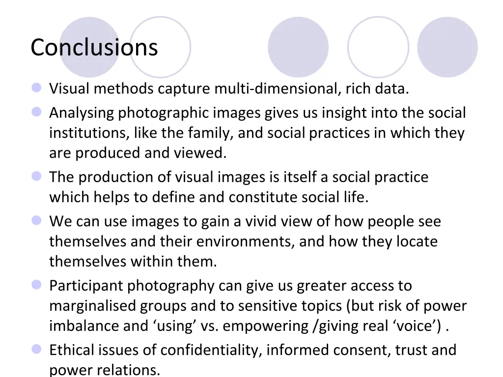 conclusions