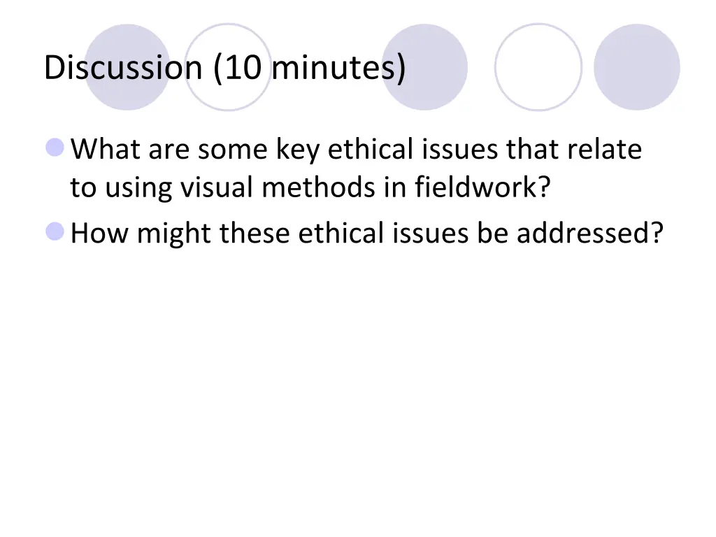 discussion 10 minutes 1