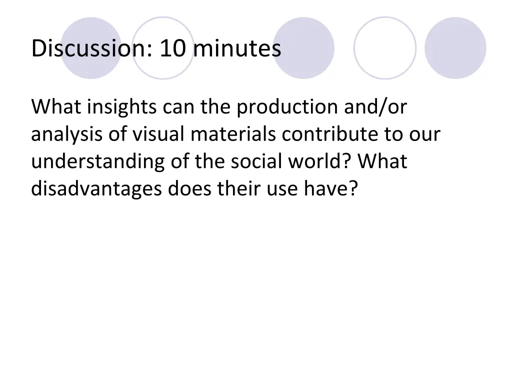 discussion 10 minutes