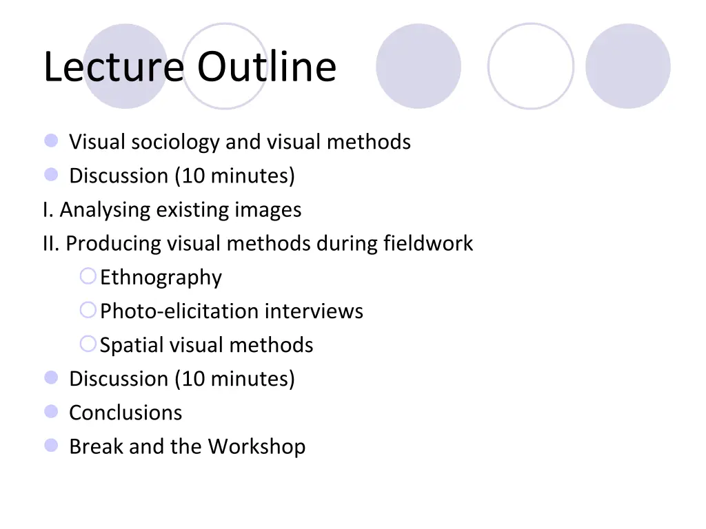 lecture outline