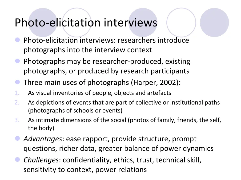 photo elicitation interviews