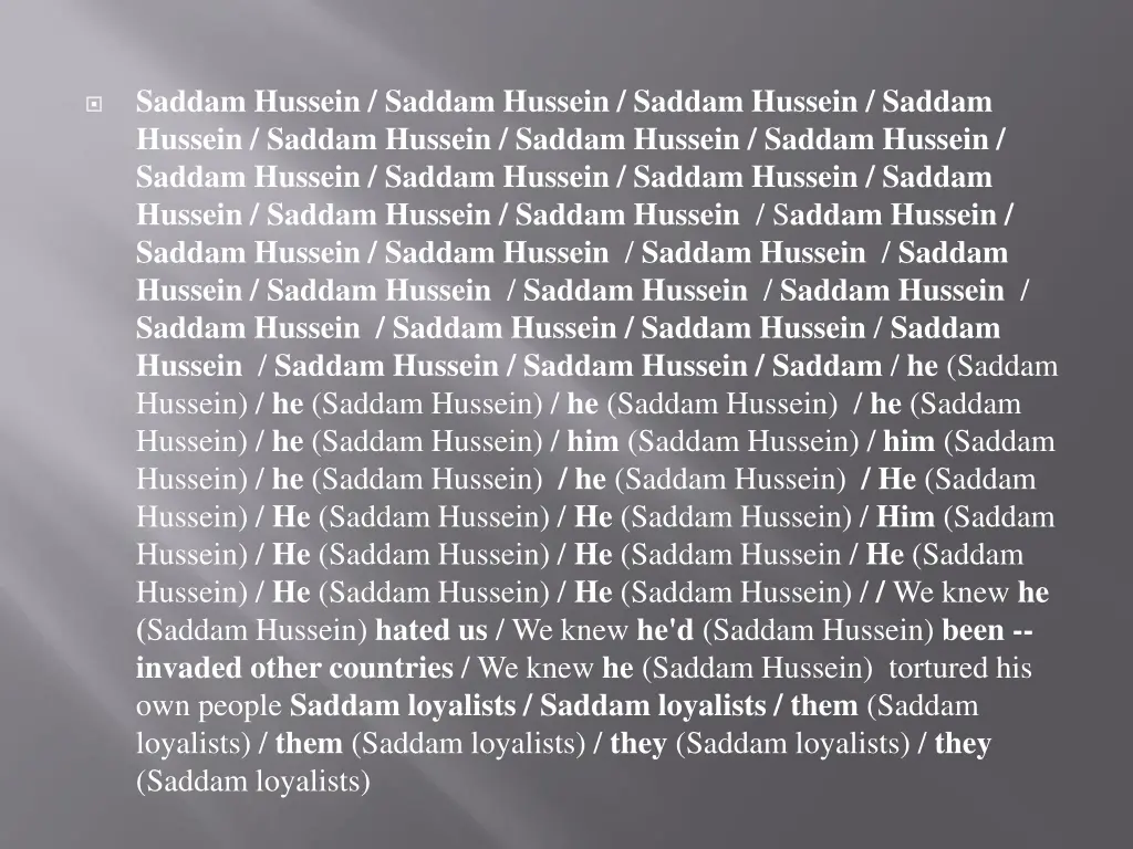 saddam hussein saddam hussein saddam hussein