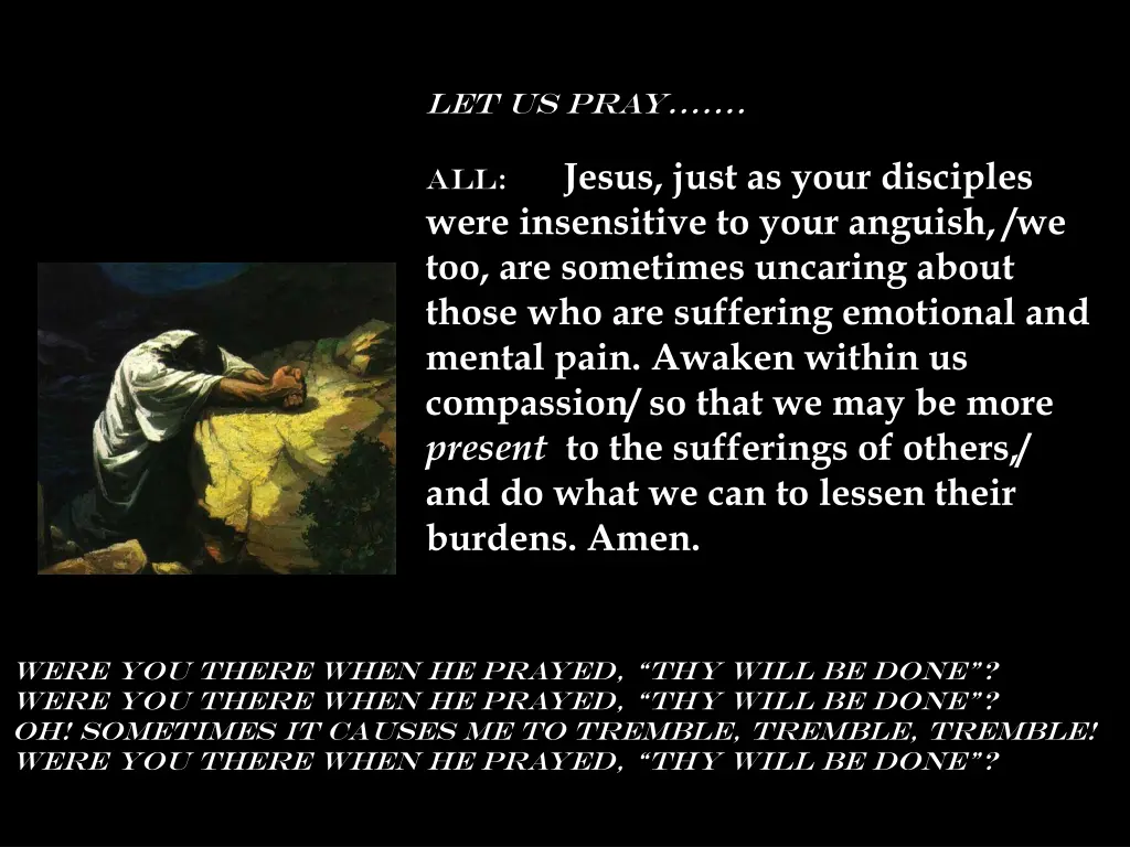 let us pray