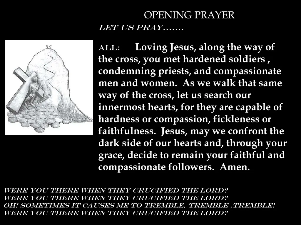 opening prayer