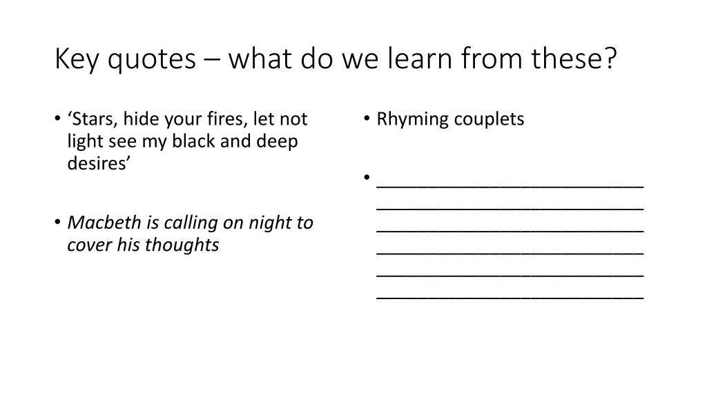 key quotes what do we learn from these 1