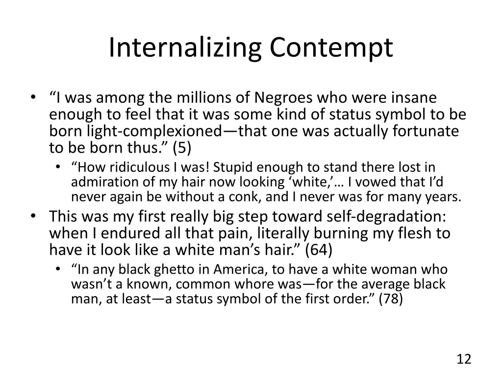internalizing contempt