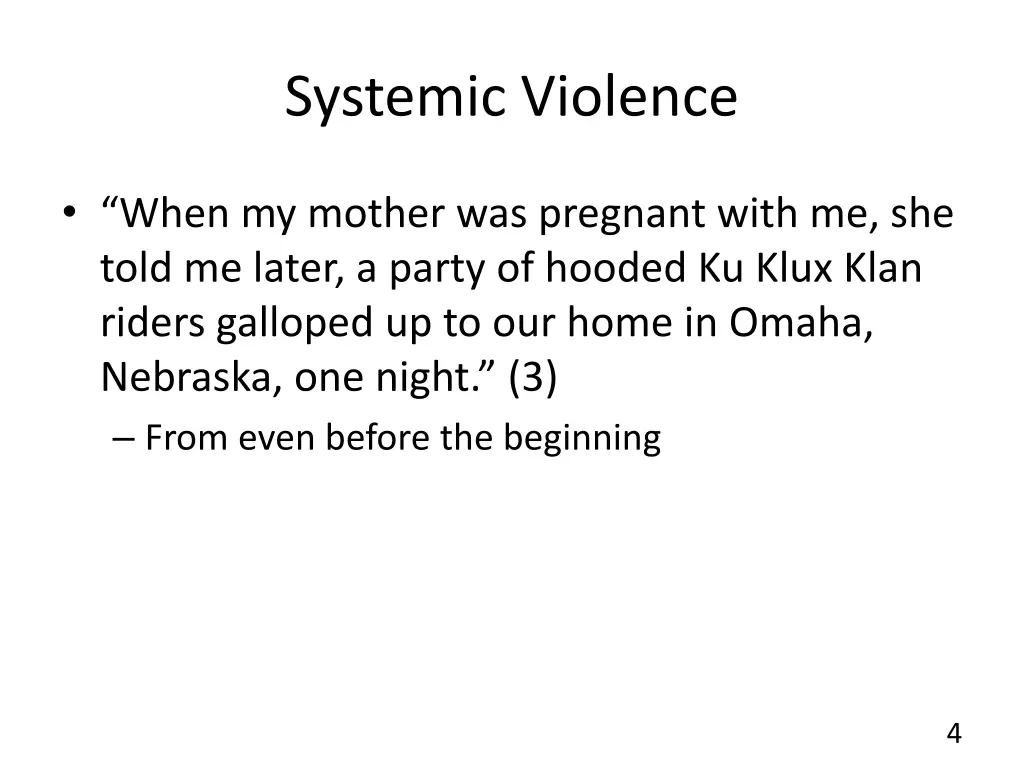 systemic violence