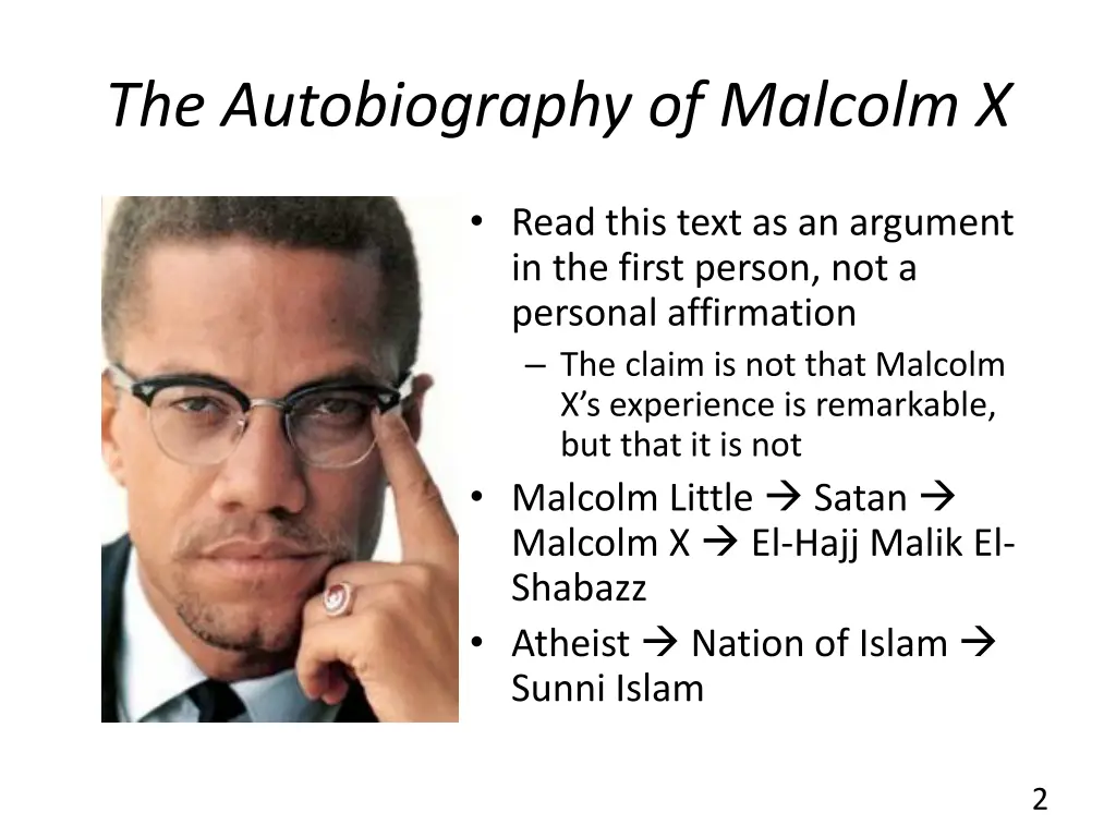 the autobiography of malcolm x