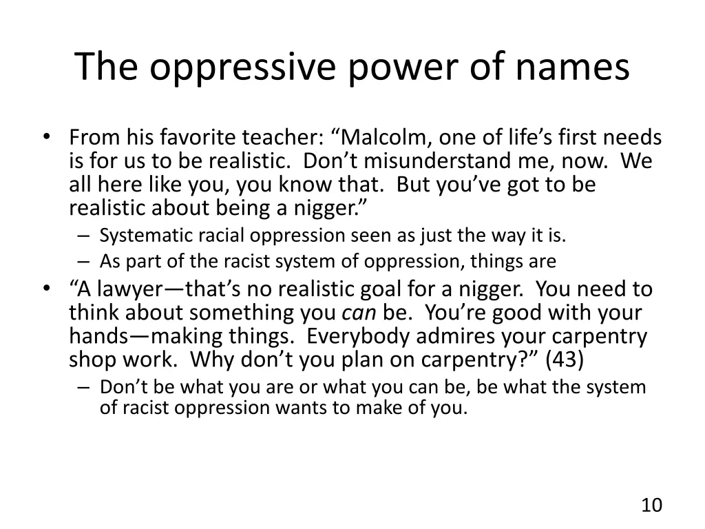 the oppressive power of names 2