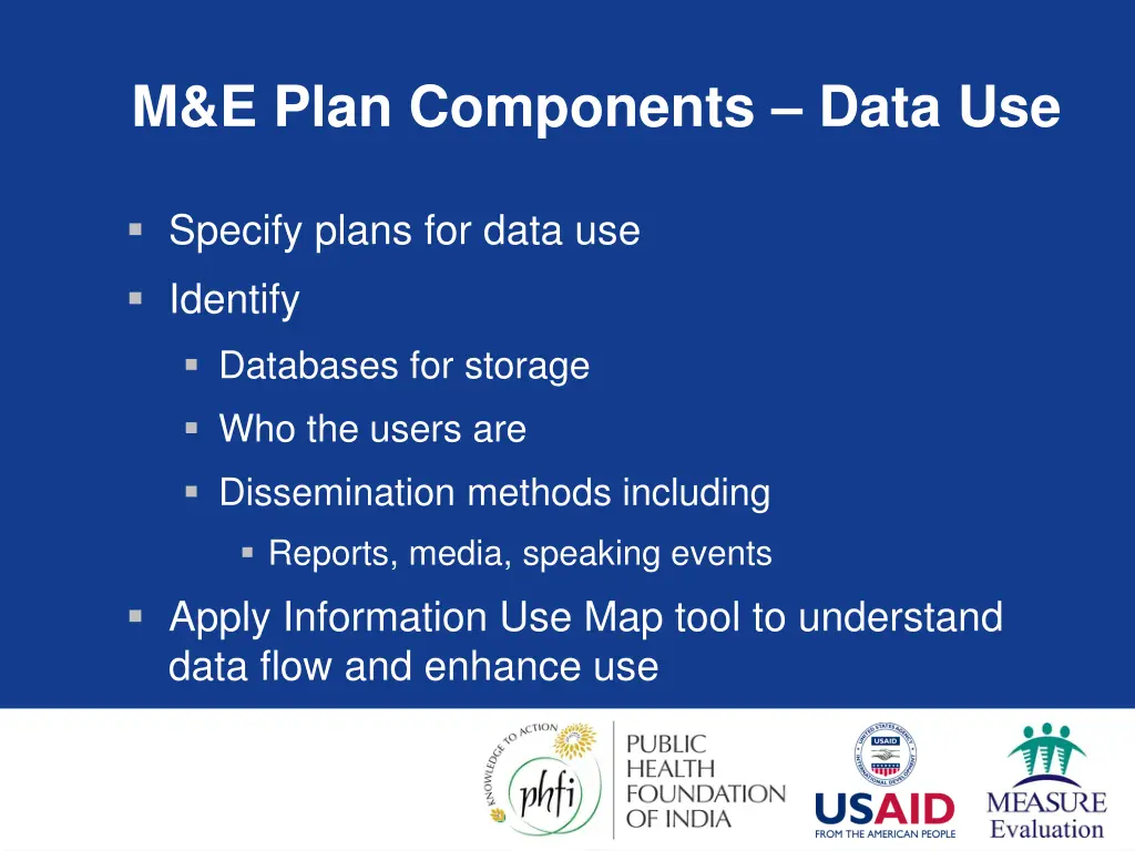 m e plan components data use