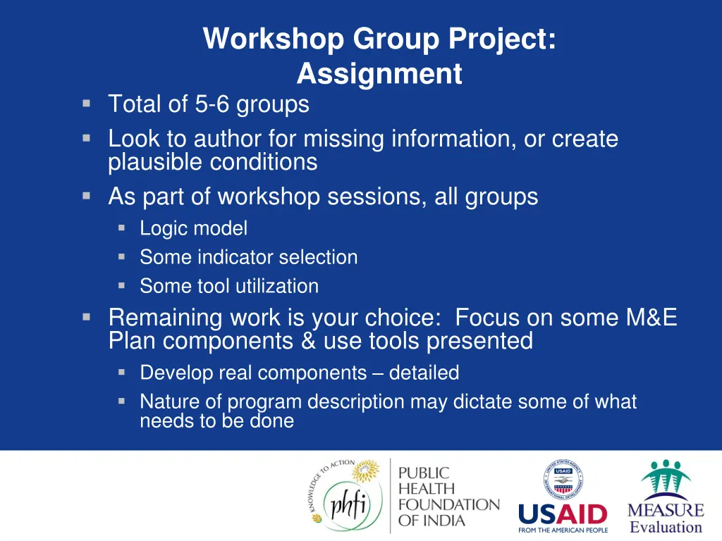 workshop group project assignment total